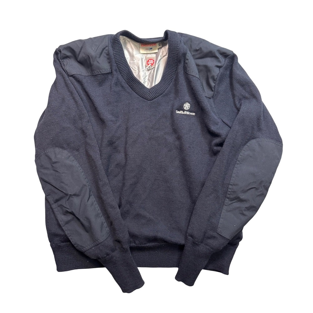 Blauer Smith & Wesson Gore Windstopper Sweater XL Navy Blue Tactical Wool Blend